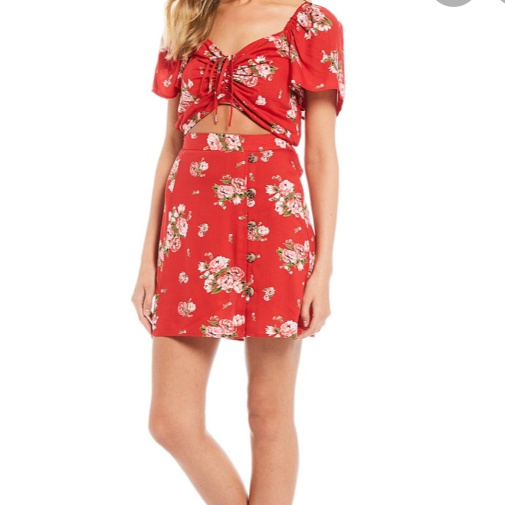 BOG Collective Two Piece Dress Floral